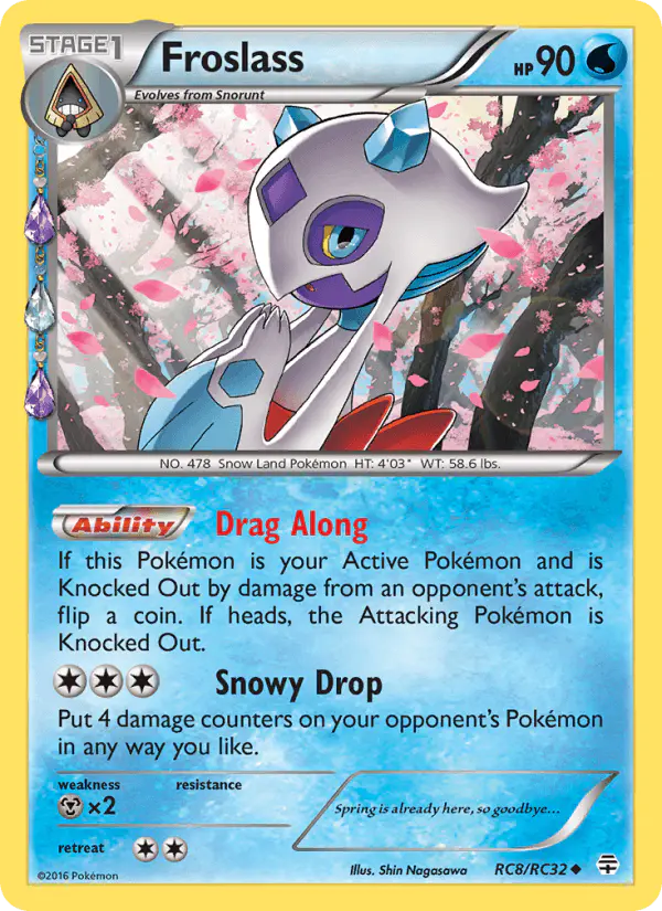 Carta Froslass RC8 de Generations