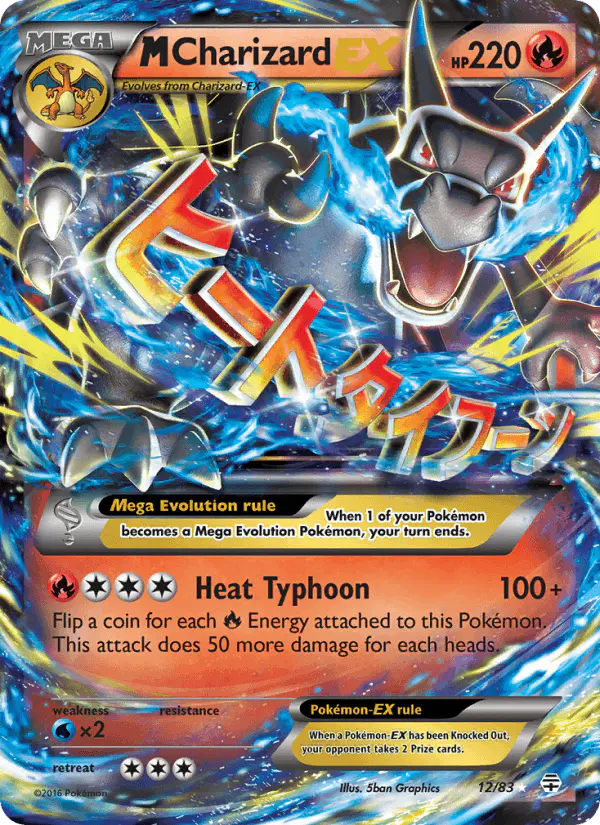 Carta M Charizard EX 12/83 de Generations