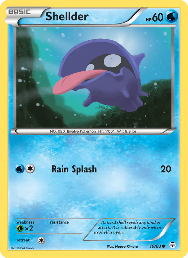 Carta Shellder 19/83 de Generations