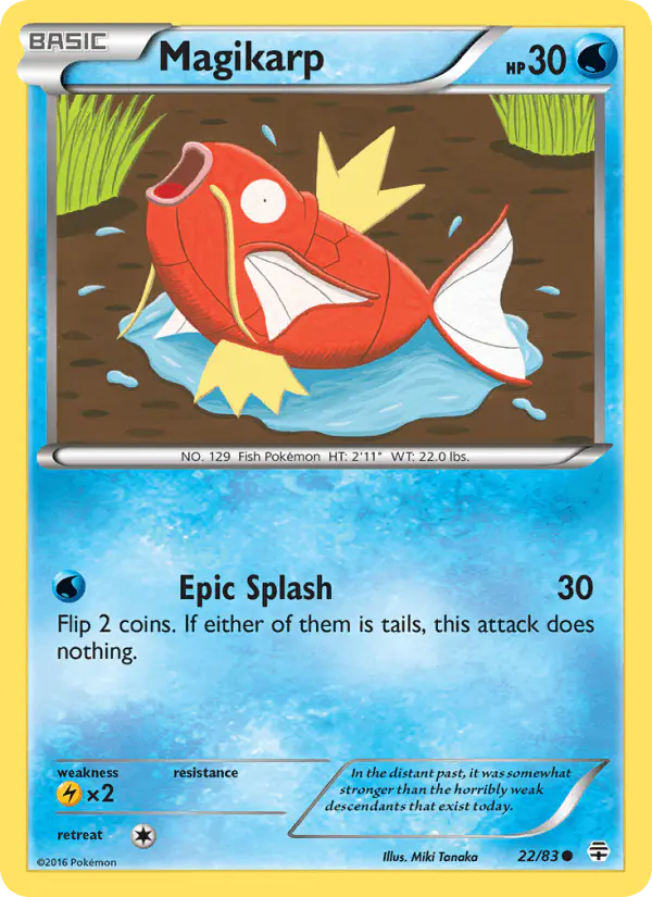 Carta Magikarp 22/83 de Generations
