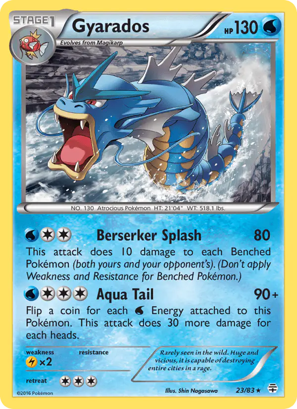 Carta Gyarados 23/83 de Generations