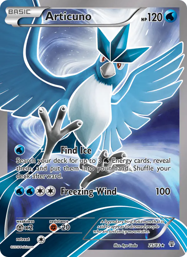 Carta Articuno 25/83 de Generations
