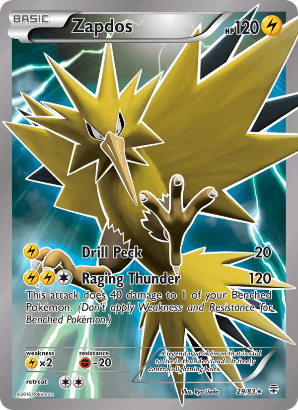 Carta Zapdos 29/83 de Generations