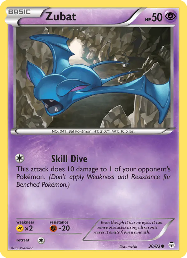Carta Zubat 30/83 de Generations