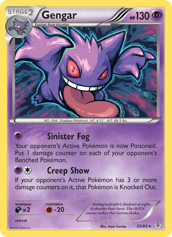 Carta Gengar 35/83 de Generations