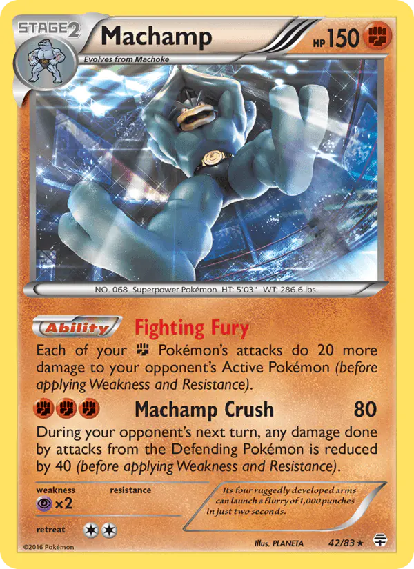 Carta Machamp 42/83 de Generations