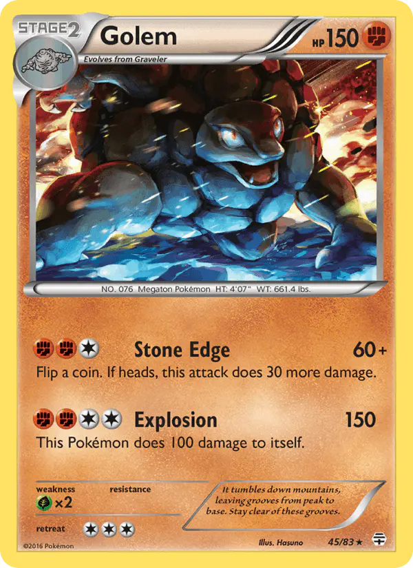 Carta Golem 45/83 de Generations