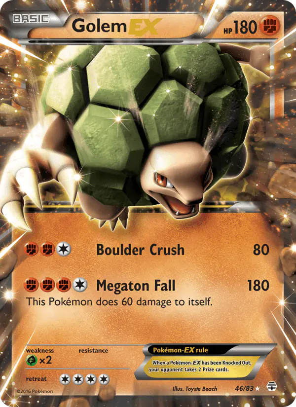 Carta Golem EX 46/83 de Generations