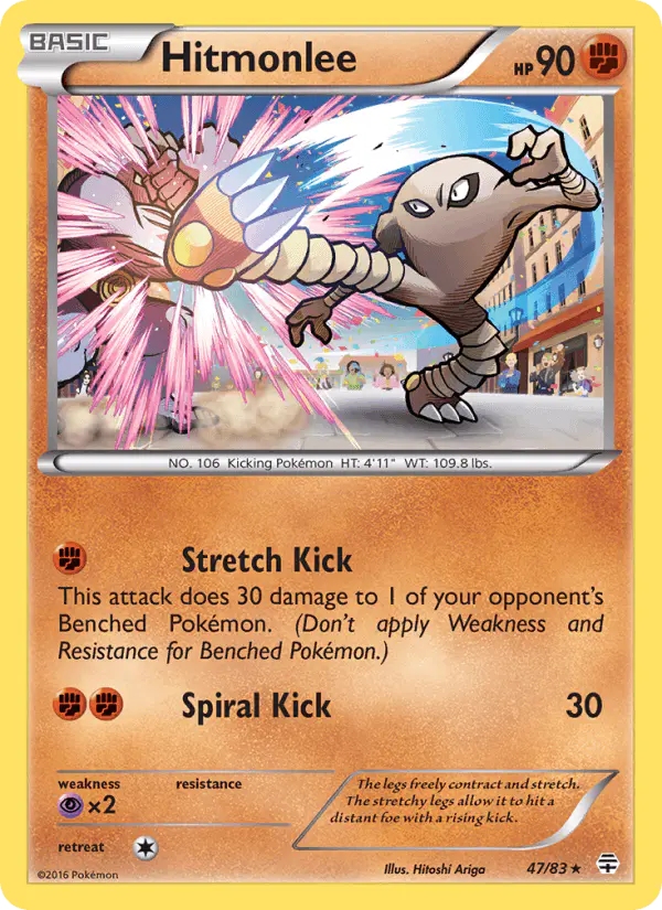 Carta Hitmonlee 47/83 de Generations