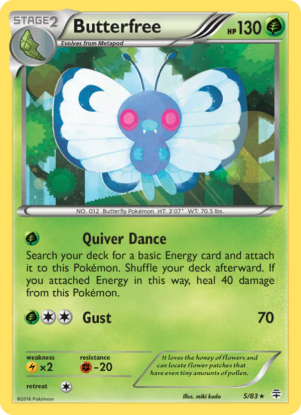 Carta Butterfree 5/83 de Generations