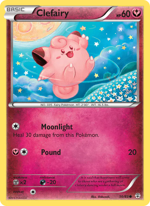 Carta Clefairy 50/83 de Generations