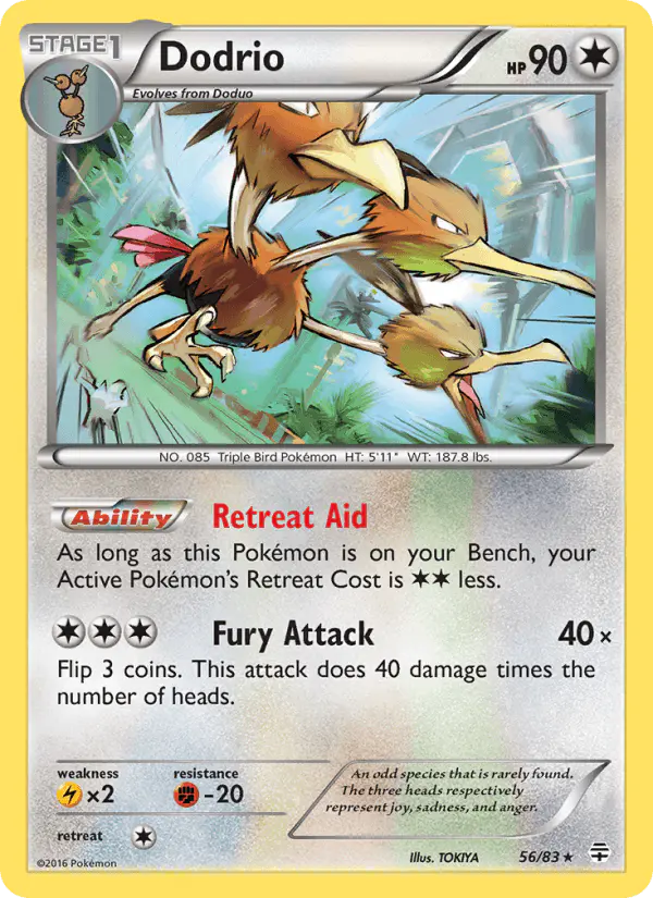 Carta Dodrio 56/83 de Generations