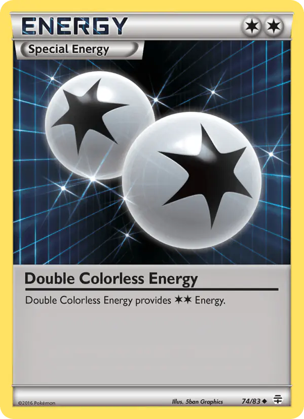 Carta Double Colorless Energy 74/83 de Generations