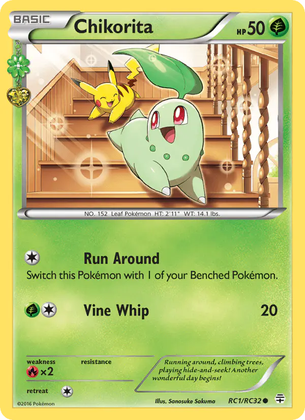 Carta Chikorita RC1 de Generations