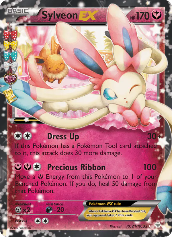 Carta Sylveon EX RC21 de Generations
