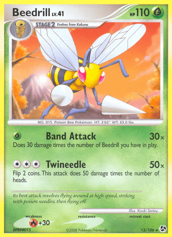 Carta Beedrill 13/106 de Great Encounters