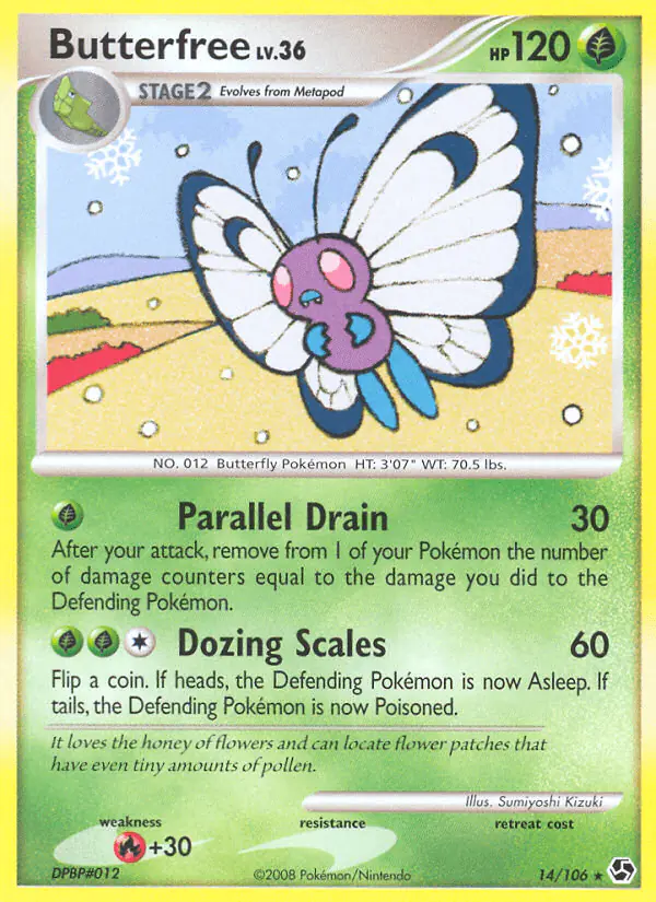 Carta Butterfree 14/106 de Great Encounters