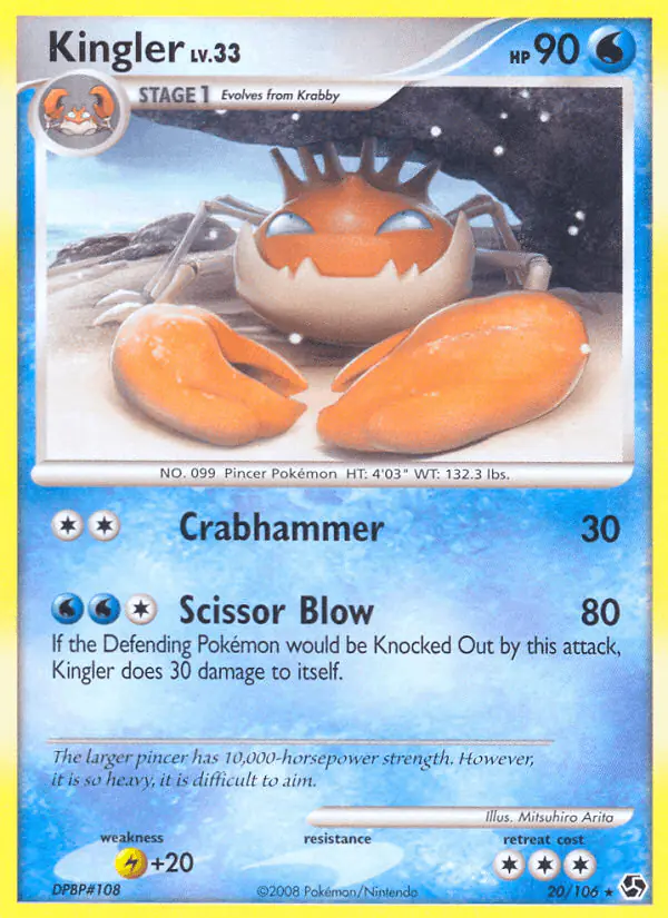 Carta Kingler 20/106 de Great Encounters