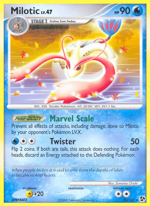 Carta Milotic 25/106 de Great Encounters