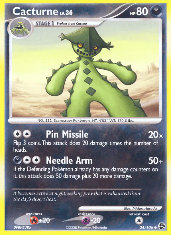 Carta Cacturne 34/106 de Great Encounters