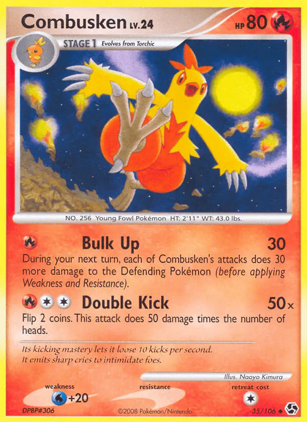 Carta Combusken 35/106 de Great Encounters