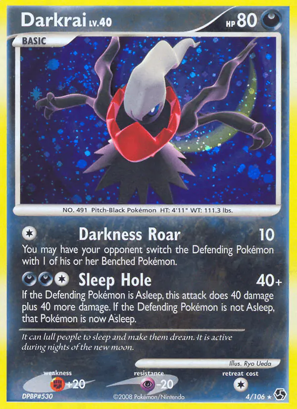 Carta Darkrai 4/106 de Great Encounters