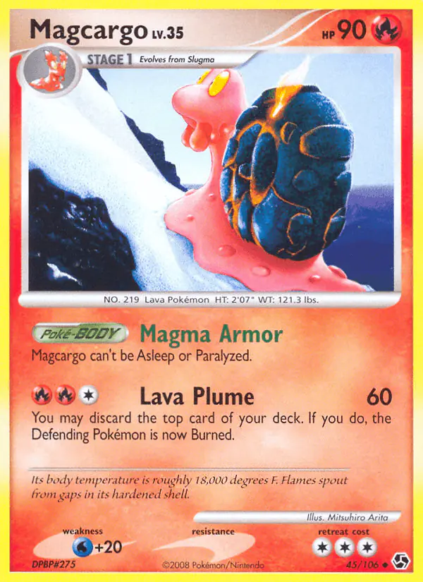 Carta Magcargo 45/106 de Great Encounters