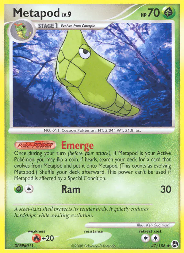 Carta Metapod 47/106 de Great Encounters