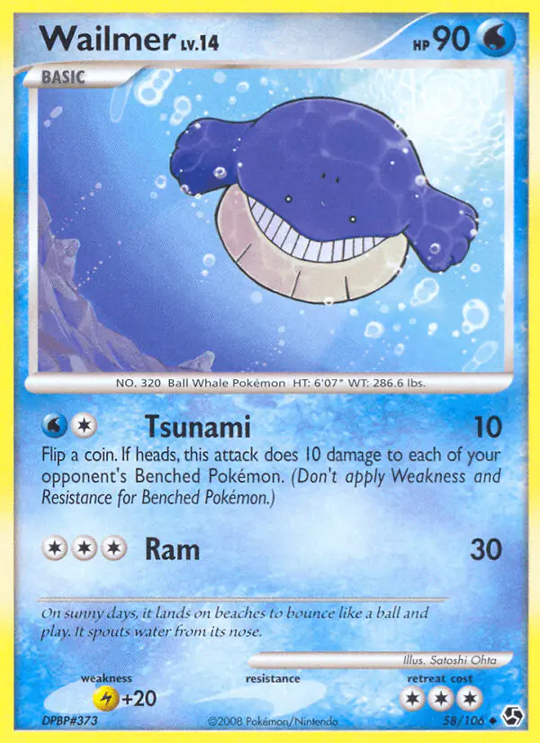Carta Wailmer 58/106 de Great Encounters