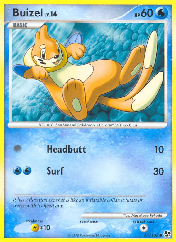 Carta Buizel 61/106 de Great Encounters