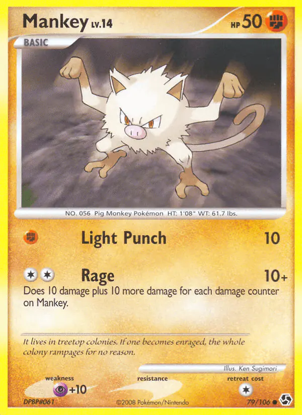 Carta Mankey 79/106 de Great Encounters