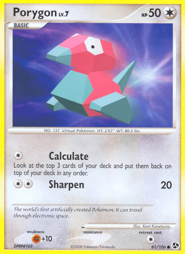 Carta Porygon 81/106 de Great Encounters