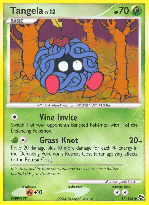 Carta Tangela 87/106 de Great Encounters