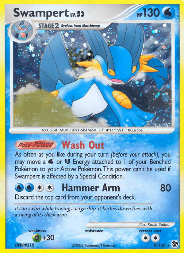 Carta Swampert 9/106 de Great Encounters