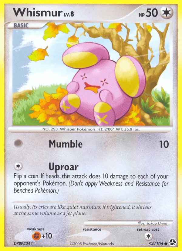 Carta Whismur 94/106 de Great Encounters