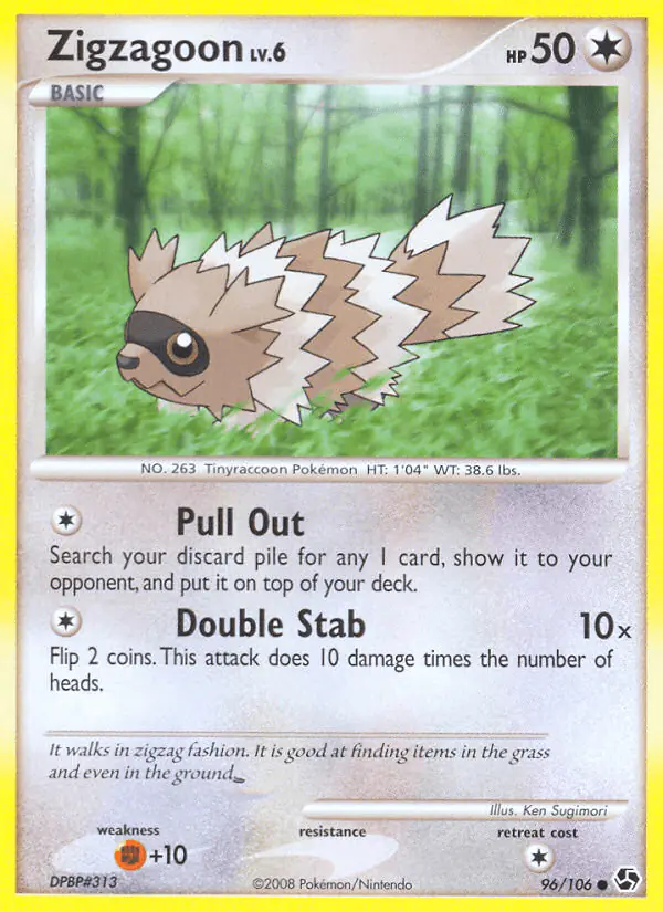 Carta Zigzagoon 96/106 de Great Encounters