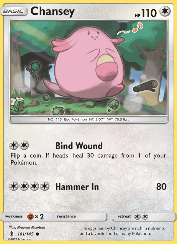 Carta Chansey 101/145 de Guardians Rising