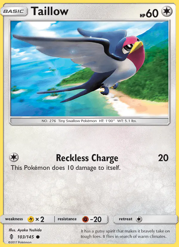 Carta Taillow 103/145 de Guardians Rising