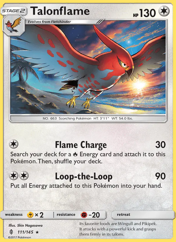 Carta Talonflame 111/145 de Guardians Rising