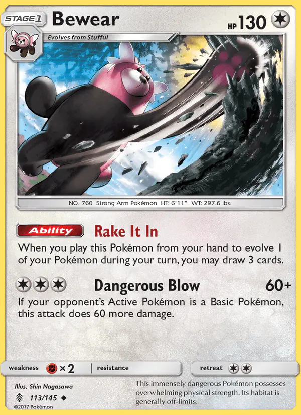Carta Bewear 113/145 de Guardians Rising