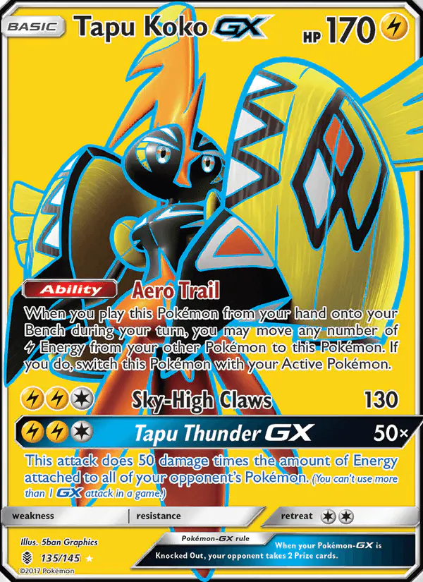Carta Tapu Koko GX 135/145 de Guardians Rising