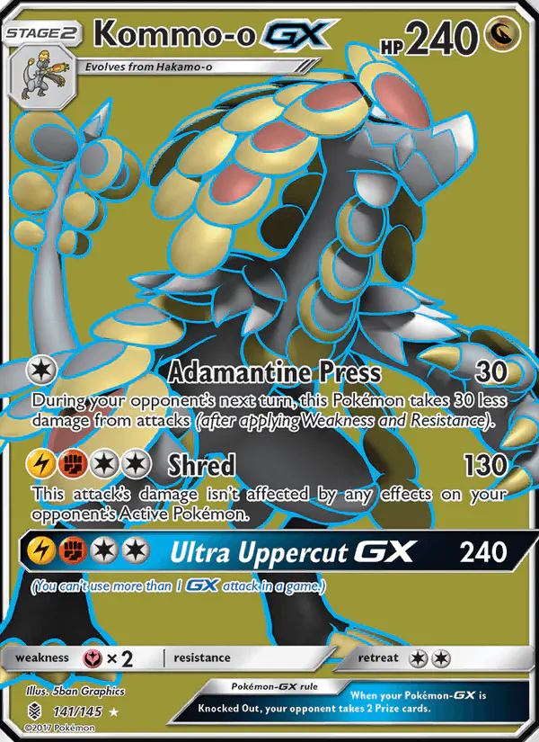 Carta Kommo-o GX 141/145 de Guardians Rising