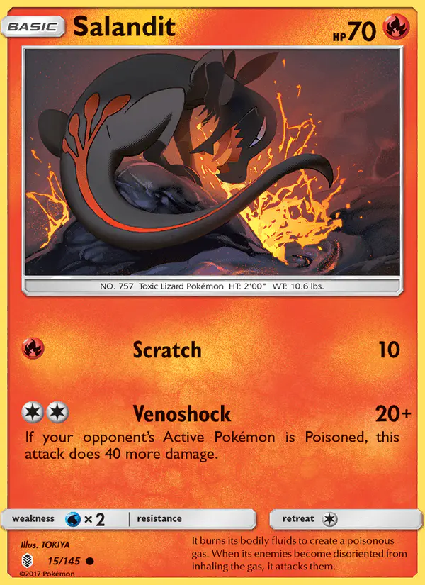 Carta Salandit 15/145 de Guardians Rising