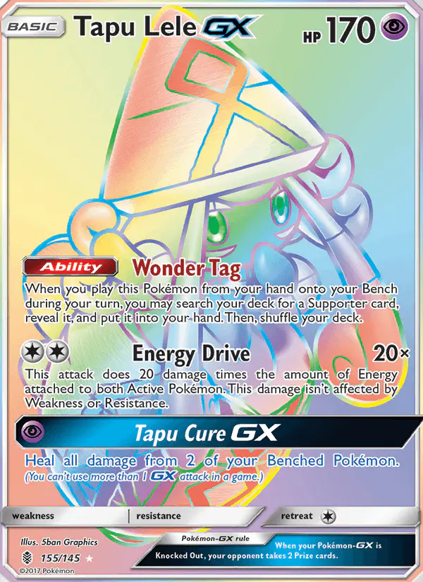 Carta Tapu Lele GX 155/145 de Guardians Rising