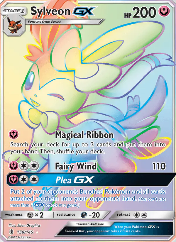 Carta Sylveon GX 158/145 de Guardians Rising