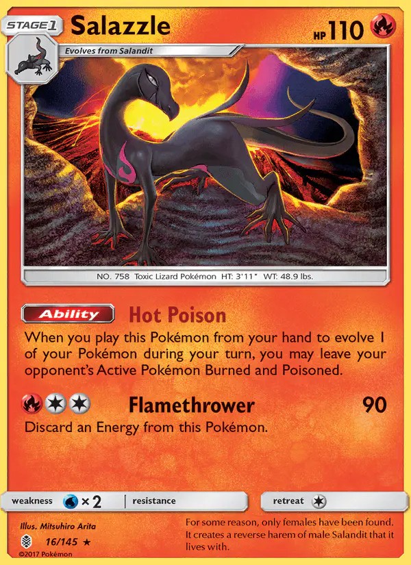 Carta Salazzle 16/145 de Guardians Rising