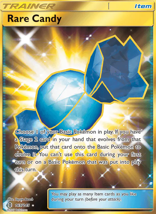 Carta Rare Candy 165/145 de Guardians Rising
