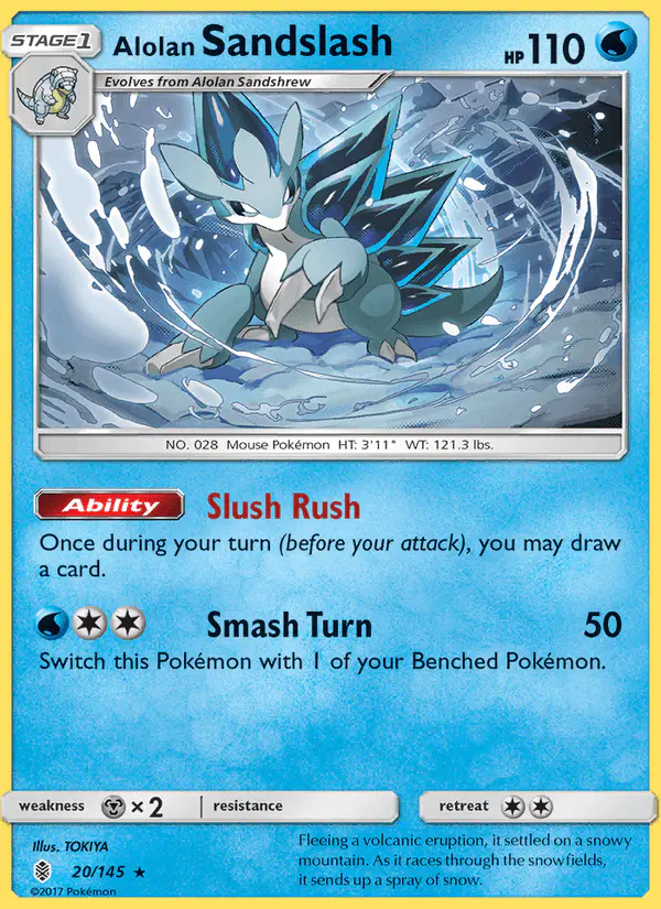 Carta Alolan Sandslash 20/145 de Guardians Rising