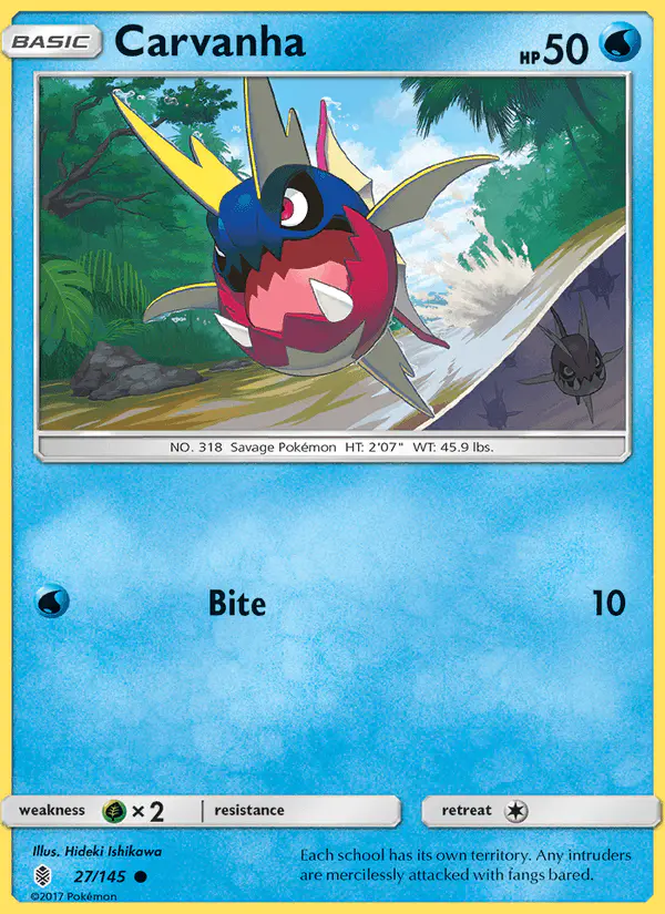 Carta Carvanha 27/145 de Guardians Rising