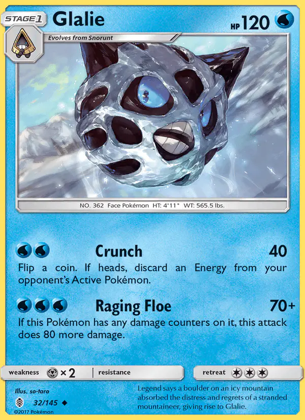 Carta Glalie 32/145 de Guardians Rising